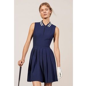 Tory Burch Tory Sport Pleated Golf Dress in Tory Navy